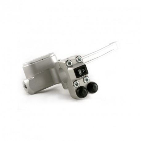 Contacteur ISR - 1 rocker + 2 poussoirs - Position droite - CNC - Guidon 22mm