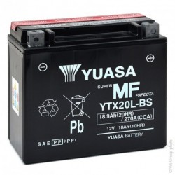 Batterie YUASA YTX20L-BS (CBTX20L-BS / CBTX20LBS / BTX20L / FTX20L)