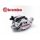 KIT REAR CALIPER BREMBO CNC NICKEL WITH CARRIER YZFR1000 R1 07-14