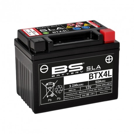 Batterie BS 12v - 3ah - BTX4L - 113*70*85