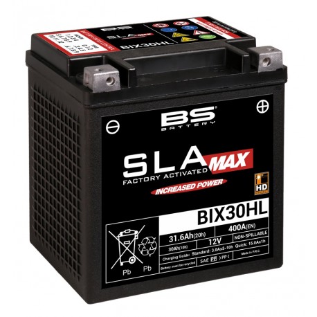 Batterie BS 12v - 30ah - BIX30HL - 176*87*154 Pour HARLEY DAV